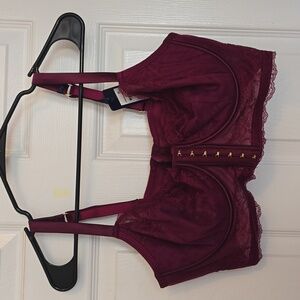 City Chic Burgundy underwire bra 40D